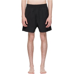 Black Embroidered Swim Shorts 241776M208000