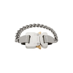 Silver Metal Buckle Bracelet 241776M142001