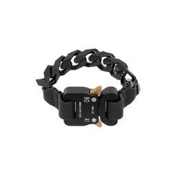 Black Colored Chain Bracelet 241776M142003