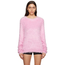 Pink Crewneck Sweater 232776F096002