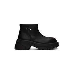 Black Low Top Work Boots 241776M223001