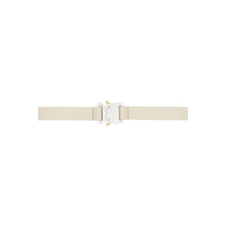 Off White Leather Double Buckle Belt 221776F001002
