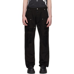 Black Destroyed Trousers 241776M186006