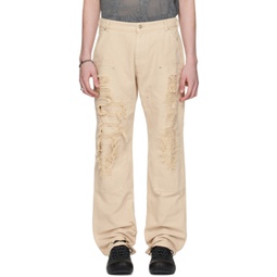 Off-White Destroyed Carpenter Trousers 241776M186002