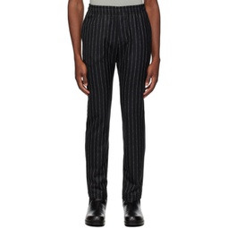 Black Striped Trousers 232776M191001