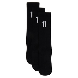 Three Pack Black 1B Socks 222610M220000