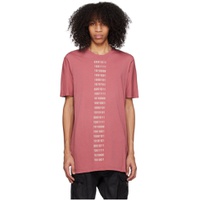 Pink Garment Dyed T Shirt 231610M213005
