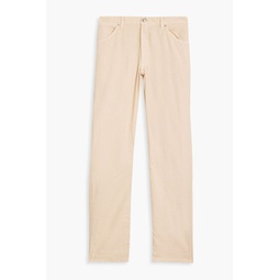 Slim-fit linen and cotton-blend twill pants