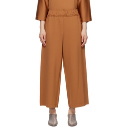 Tan Outseam Trousers 231302F087004