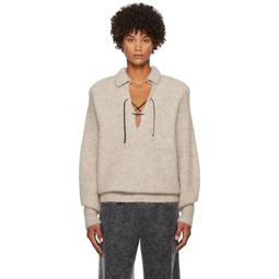 SSENSE Exclusive Taupe Harth Sweater 232427M212000