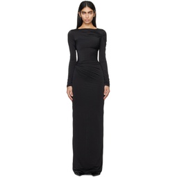 Black Nubria Maxi Dress 241427F055003