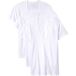 Mens 2(X)IST Essential 3-Pack Slim Fit Deep V-Neck T-Shirt