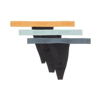 Mens 2(X)IST Essential Cotton 3-Pack Classic Thong