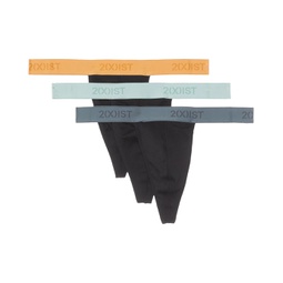 Mens 2(X)IST Essential Cotton 3-Pack Classic Thong