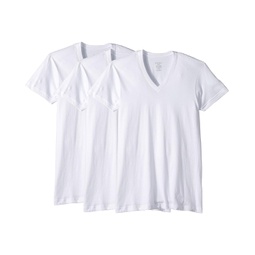 Mens 2(X)IST 3-Pack ESSENTIAL Slim Fit V-Neck T-Shirt