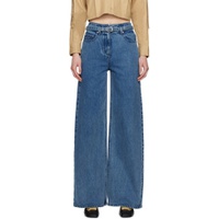 Blue Belted Jeans 241283F069001