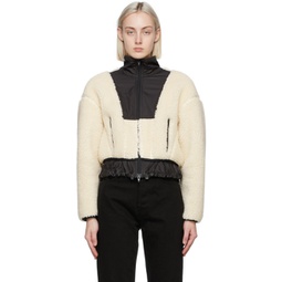 Off-White Cropped Sherpa Bonded Jacket 202283F063006