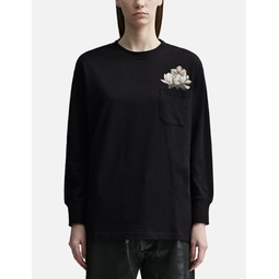 Black Flower Long Sleeve T-shirt