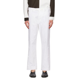 White Chippie Trousers 231466M191011