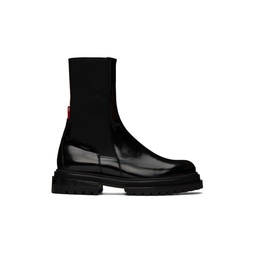 Black Low Chelsea Boots 222010M255000