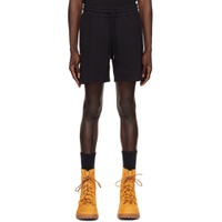 Black Pinched Seam Shorts 231010M193001