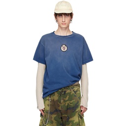 Blue Patch T Shirt 241010M213004