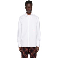 White Embroidered Shirt 231010M192010
