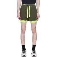 Khaki Two In One Shorts 231932M193006