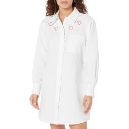 7 For All Mankind Scallop Shirtdress