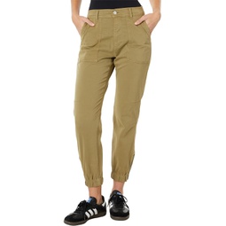 Womens 7 For All Mankind Darted Boyfriend Joggers in Army