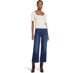 Womens 7 For All Mankind Cropped Alexa in Meisa
