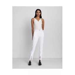 Easy Slim Cargo Jean In Brilliant White