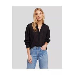 Classic Button Up Shirt In Black