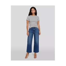 Luxe Vintage Cropped Alexa In Blueprint