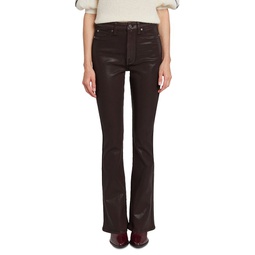 Tailorless High Rise Skinny Bootcut Jeans in Chocolate