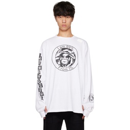 White Our Faith Long Sleeve T Shirt 231689M213002