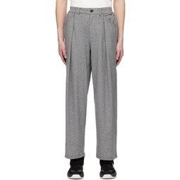 Gray Rib Trousers 232252M191000