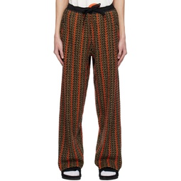 Brown Striped Sweatpants 232252M190002
