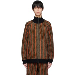 Brown Striped Sweater 232252M202016