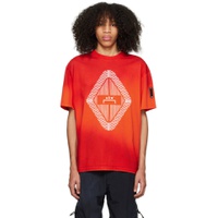 Red Gradient T Shirt 231891M213020