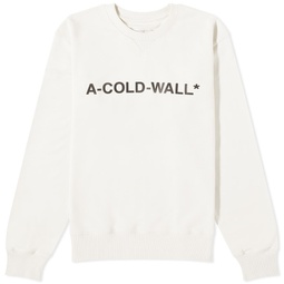 A-COLD-WALL* Logo Crew Sweat Bone