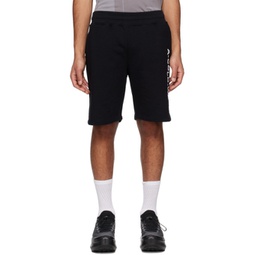 Black Bonded Shorts 231891M193000