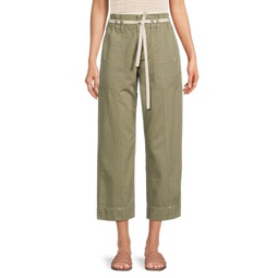 Augusta Belted Straight Pants