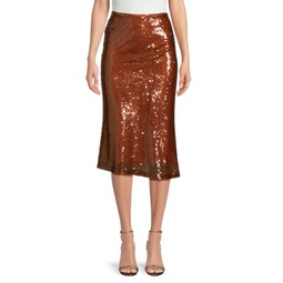 Reese Sequin Embellished Midi Skirt