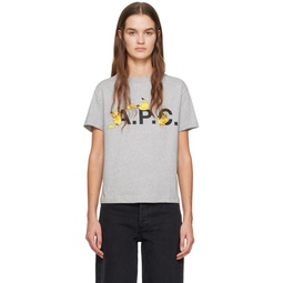 Gray Pikachu T shirt 241252F110021