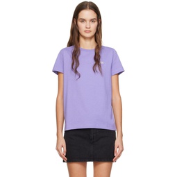 Purple Item H T Shirt 241252F110026