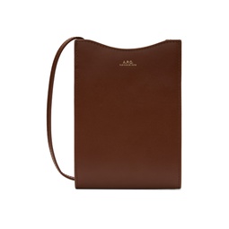 Brown Jamie Neck Pouch 241252F045002