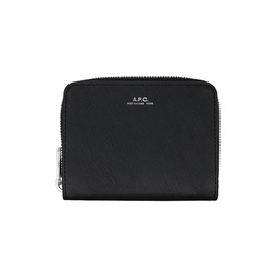 Black Emmanuelle Compact Wallet 241252M164007