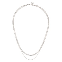 Silver Minimal Necklace 241252F023000