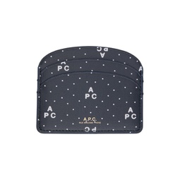 Navy Demi Lune Card Holder 241252F037011